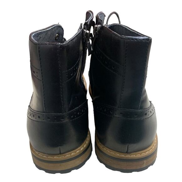 Bruno Marc Bergen 03 Black Leather Dress Shoes SIZE US 10.5 - Picture 6 of 7